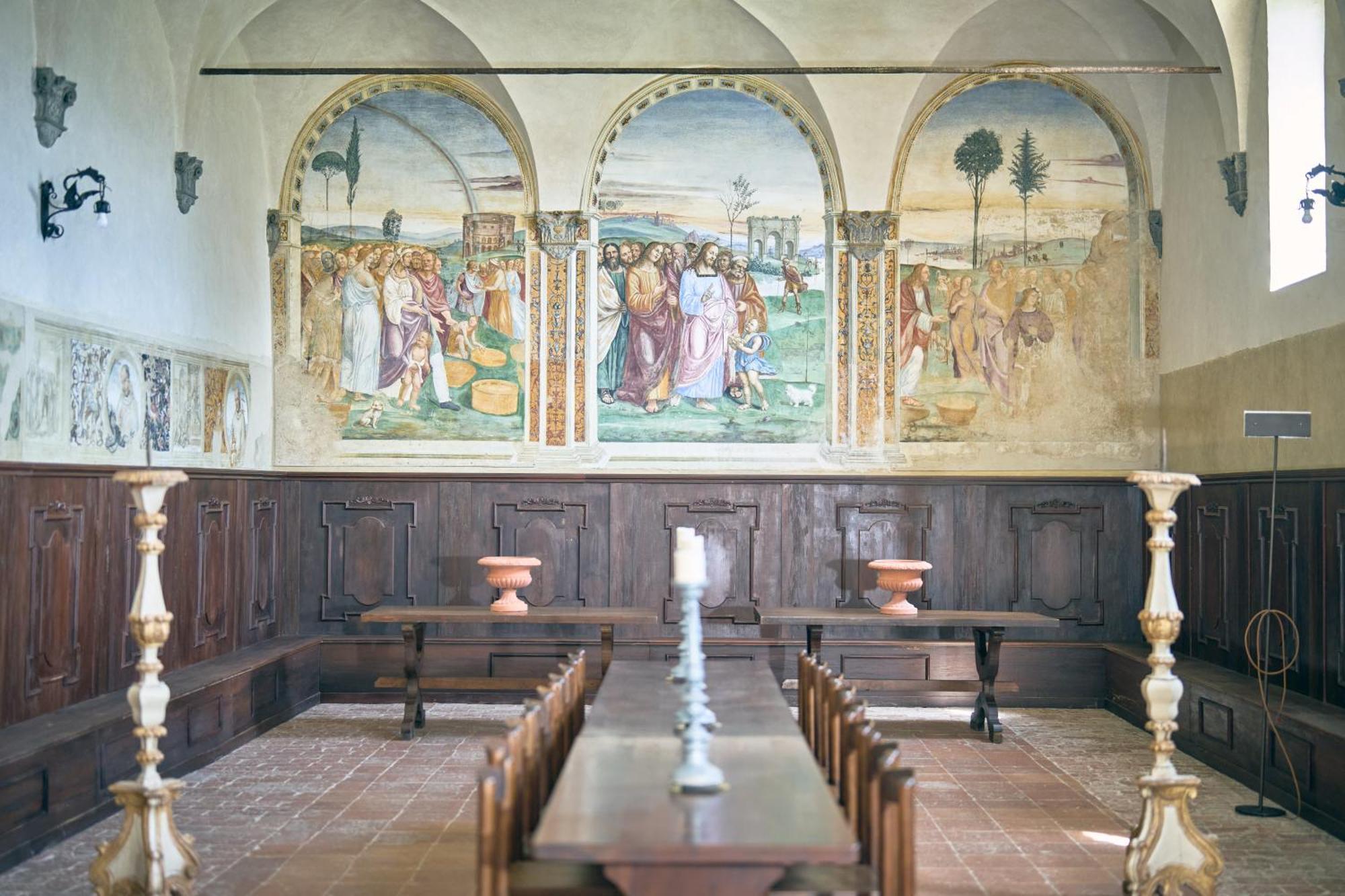 Вілла Monastero Sant'Anna In Camprena П'єнца Екстер'єр фото